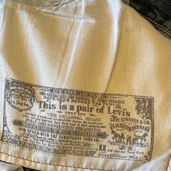 Levi 501 Jeans Blue Mens 36x32 Button Fly Straight Leg - Picture 5 of 6